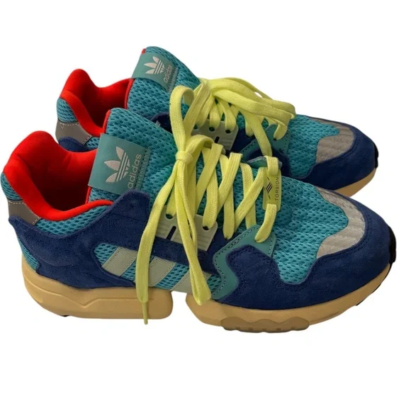 adidas Originals Men's ZX Torsion Mixed Media Sneakers Bright Cyan